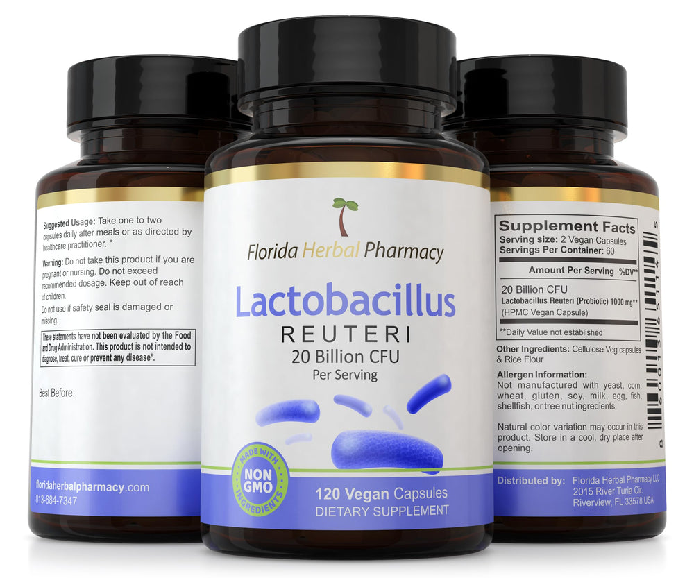 Florida Herbal Pharmacy consumer taking capsule after meal for best results.