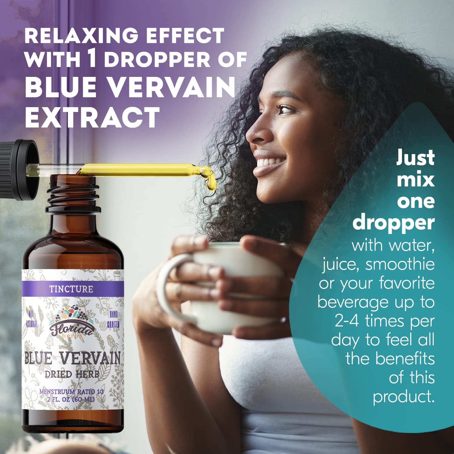 Blue Vervain herb cut and sifted for premium organic quality