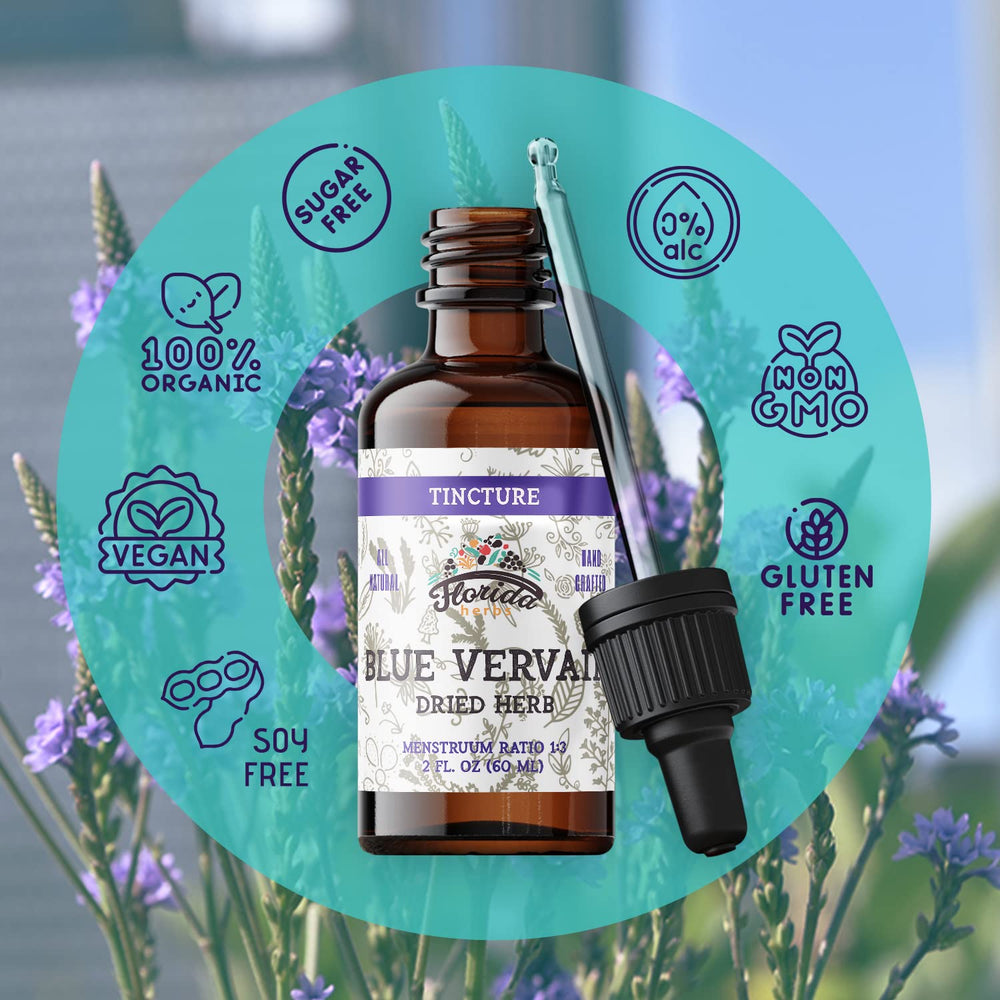 Blue Vervain tincture dropper for easy daily use