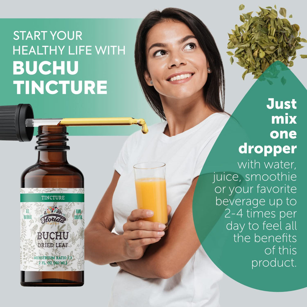 Two-pack Florida Herbs Buchu Tincture packaging for easy storage