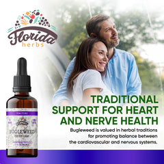 Florida Herbs Bugleweed Tincture dropper for easy dosing on the go.