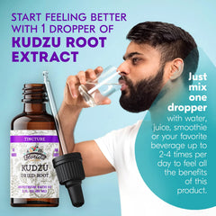 Kudzu supplement label confirms kosher status and quality.