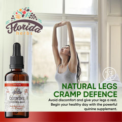 Florida Herbs Quinine tincture dropper pour for precise dosing.