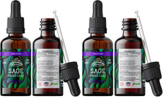 Florida Herbs Sage Extract bottle for convenient daily use.