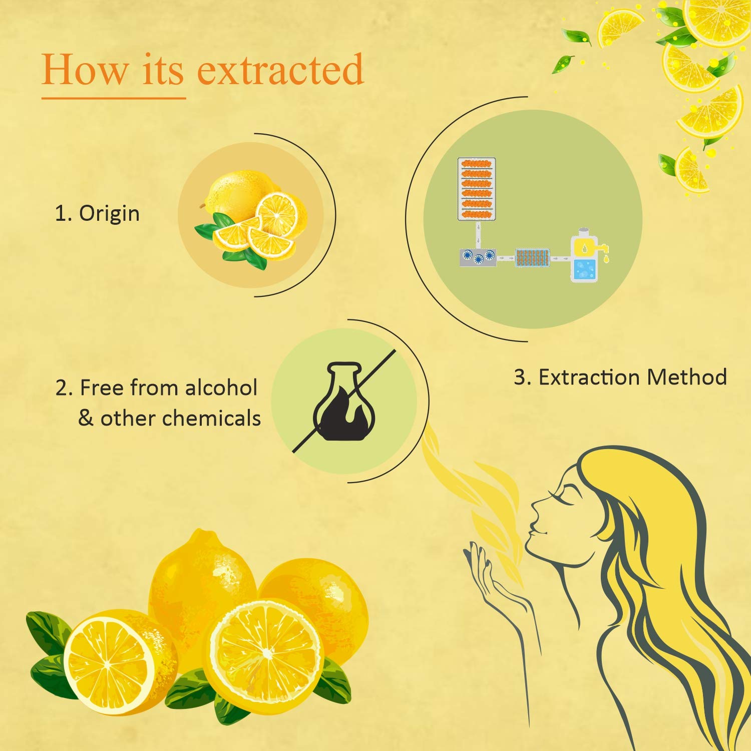 Florona Lemon essential oil applied to skin with carrier oil for glow