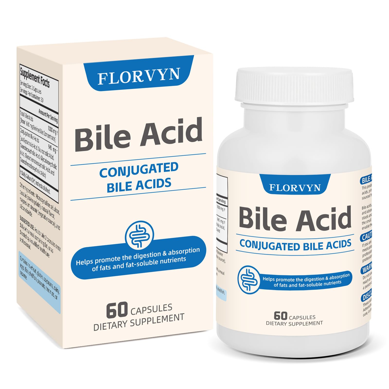 Florvyn label showing 60 capsules and 30-day supply for reliable use