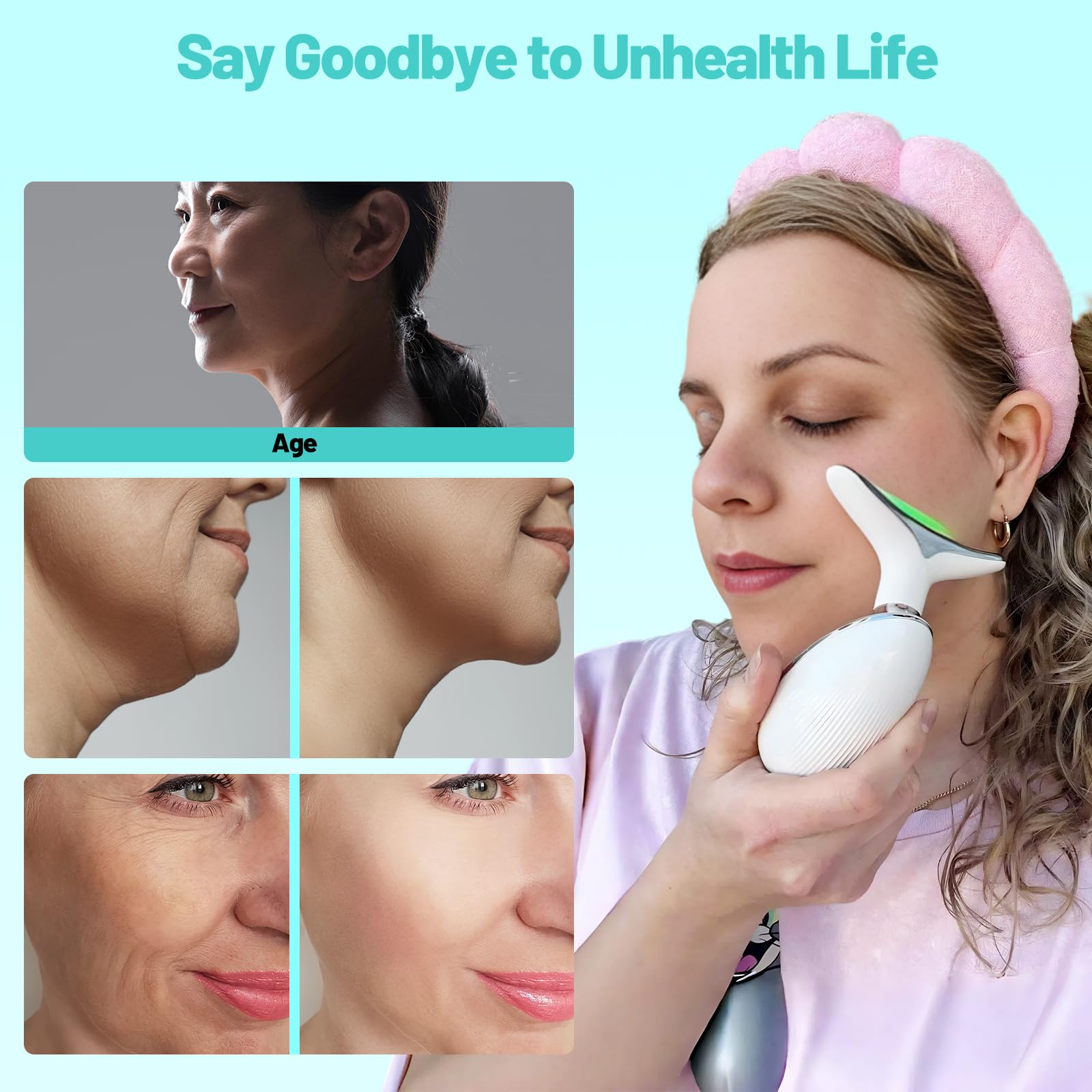 Floverkity rechargeable portable design for travel-friendly facial care.