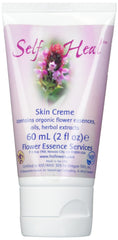 Flower Essence Services Self-Heal Cream bottle close-up for daily skin comfort