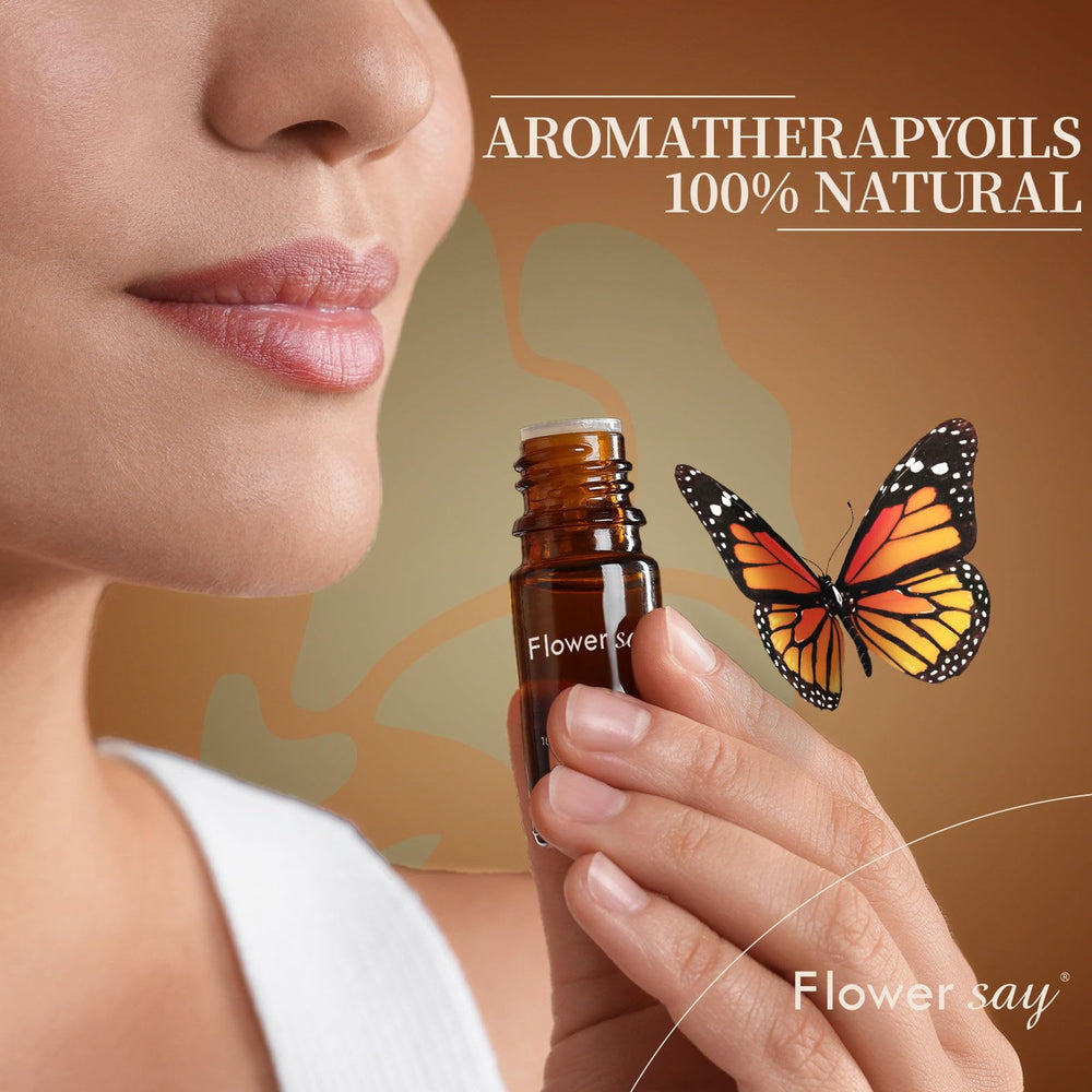 FLOWERSAY Cypress oil dropper with bottle for precise blends and easy application.