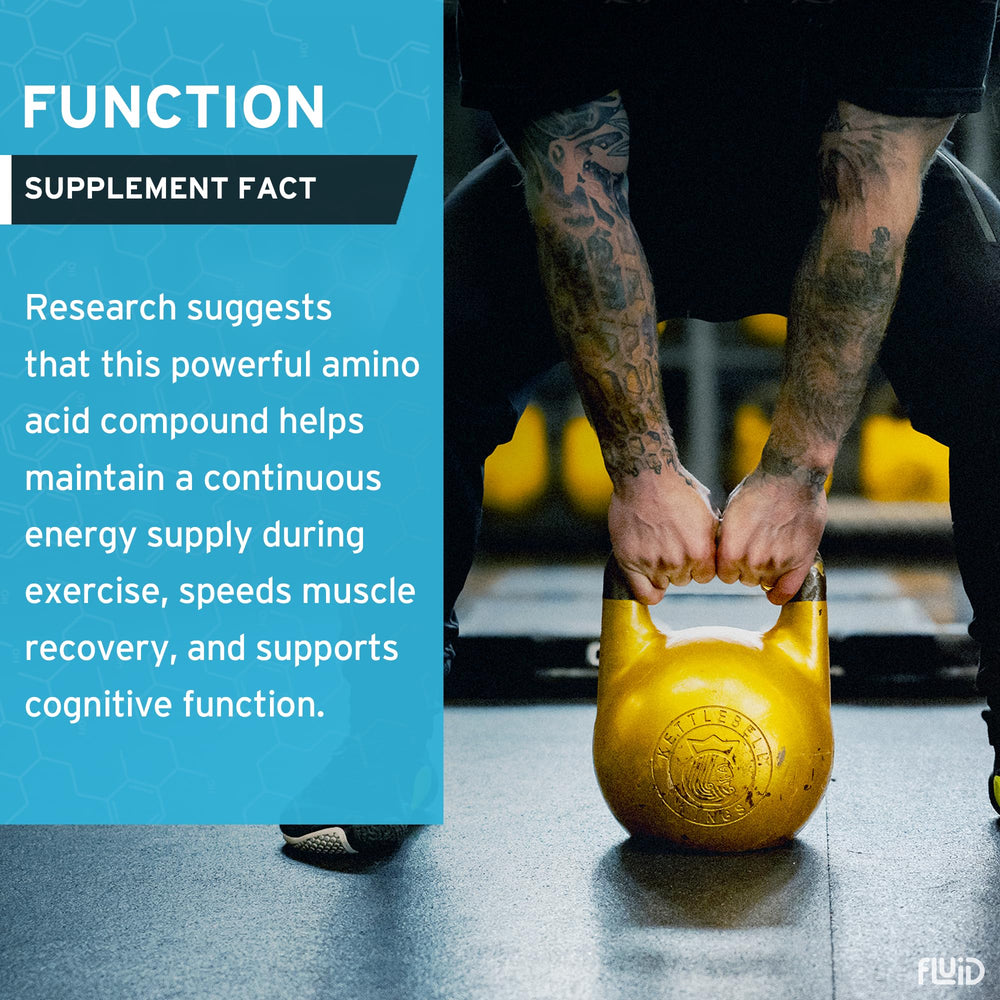 Fluid Creatine mix-in with yogurt or applesauce for versatile consumption.