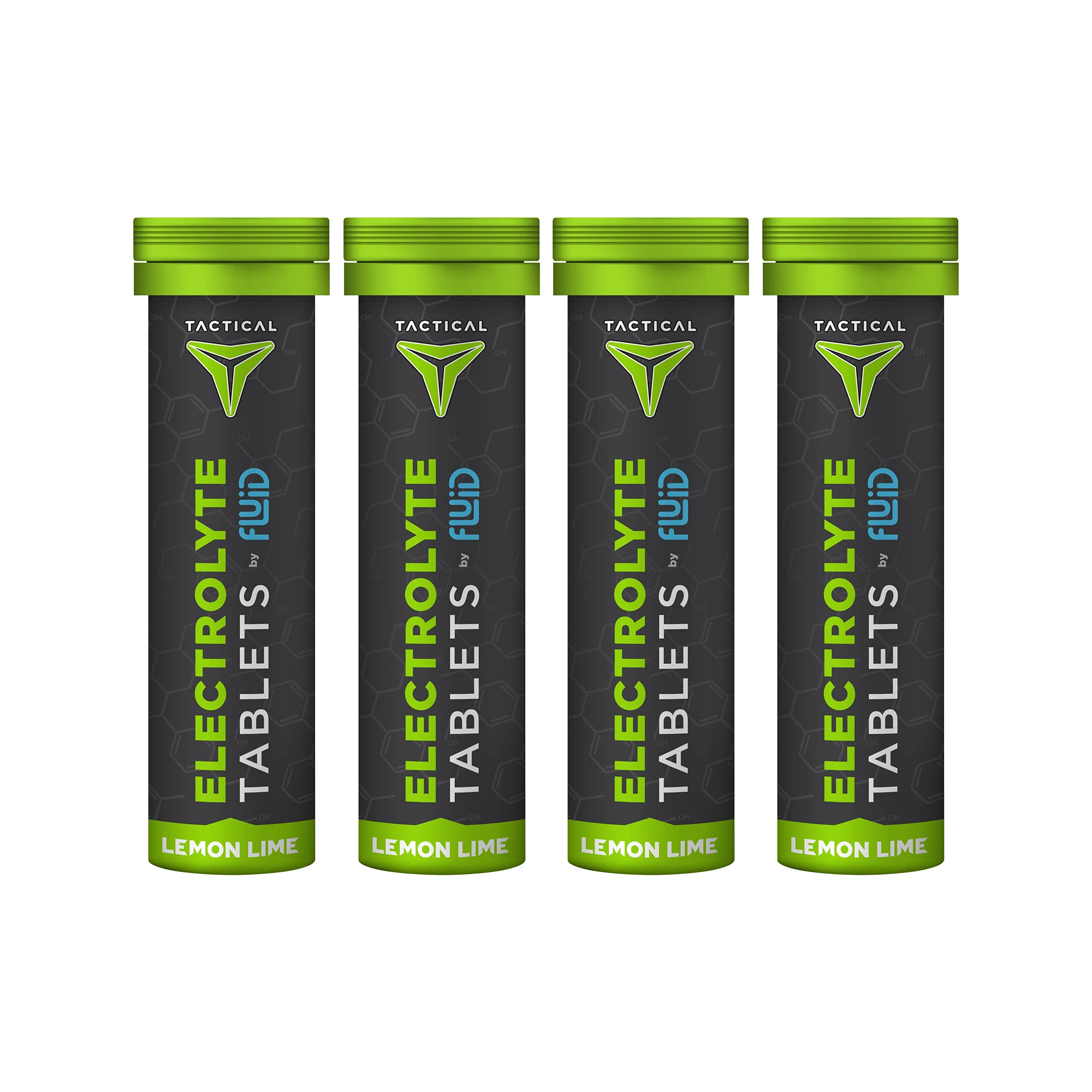 Fluid Tactical Lemon Lime tablets in tube for on-the-go hydration