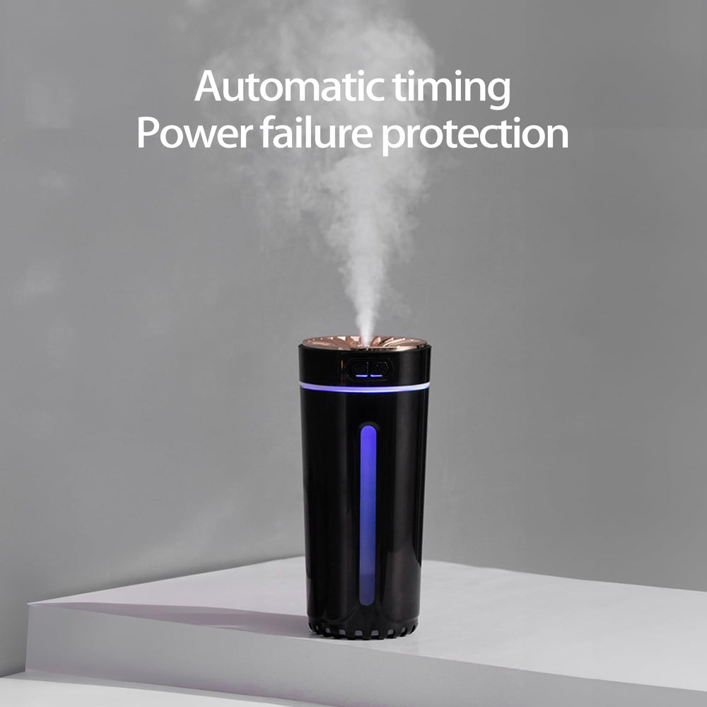 FLYING APSARAS USB aromatherapy diffuser in car for soothing mist.