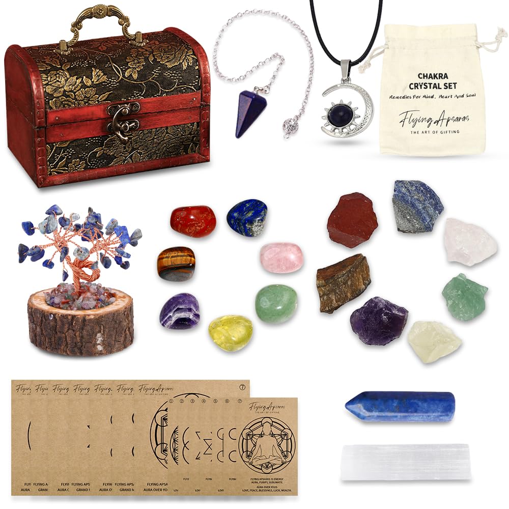 FLYING APSARAS Crystal Tree of Life centerpiece promotes calm and positive energy in your space