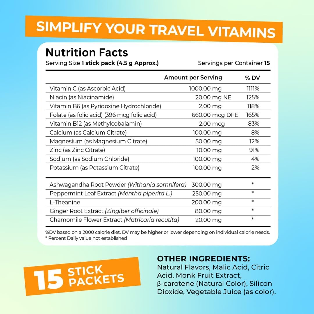 FlyWell jet lag support chamomile mix — promotes calmness during time-zone changes