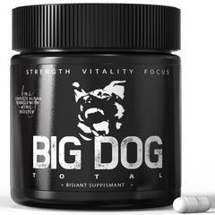 FMRFMR Big Dog Total Alpha bottle for daily energy support and endurance.