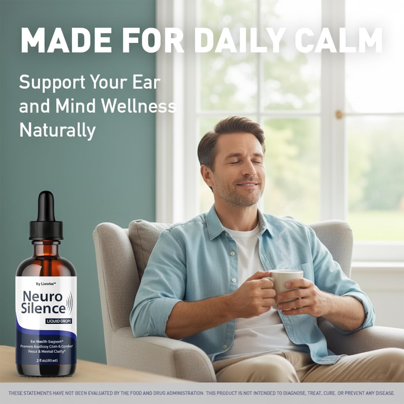 Close-up of the Neuro Silence label showing premium branding.