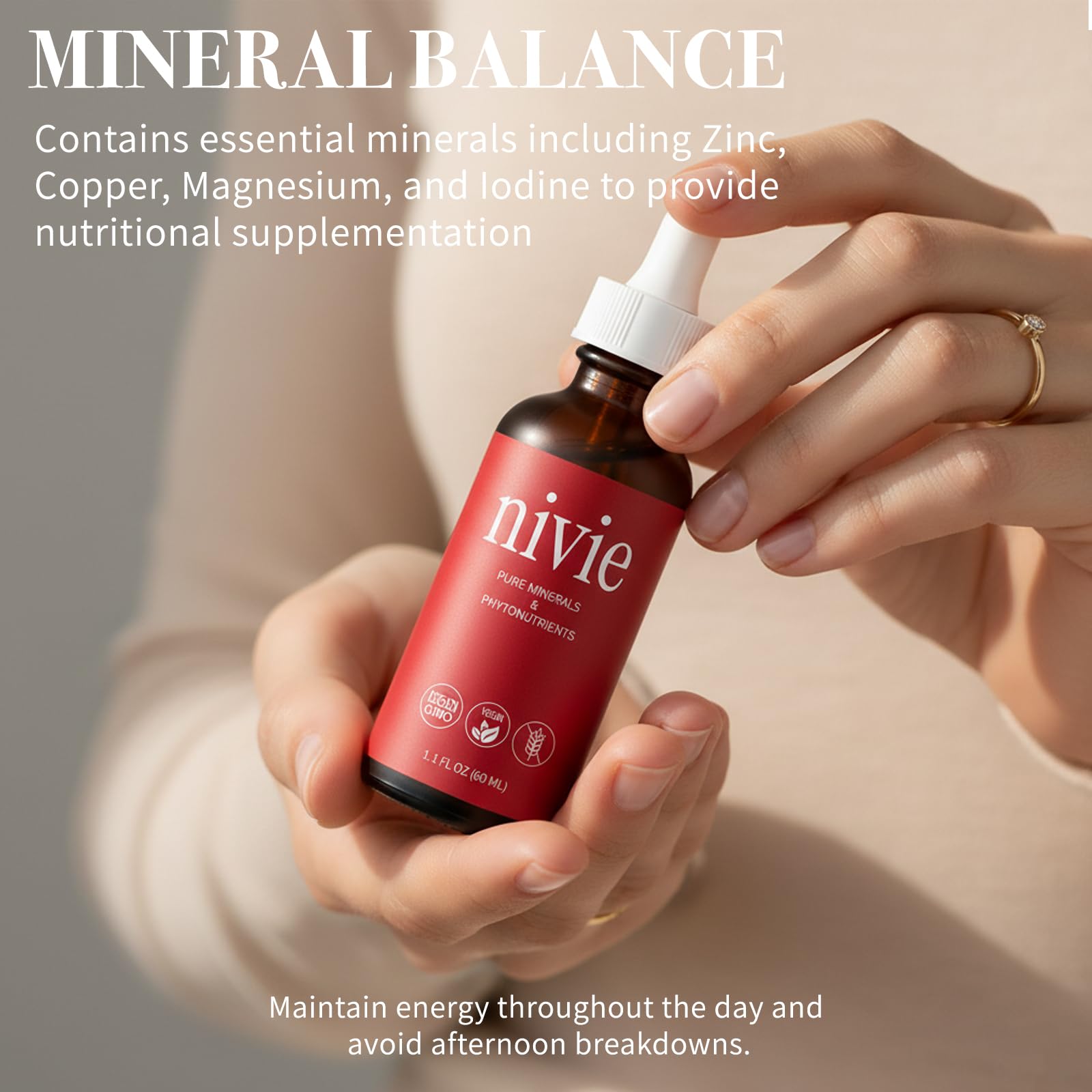 FMRFMR nivie Organics Thyroidsupplement Drops ingredients panel