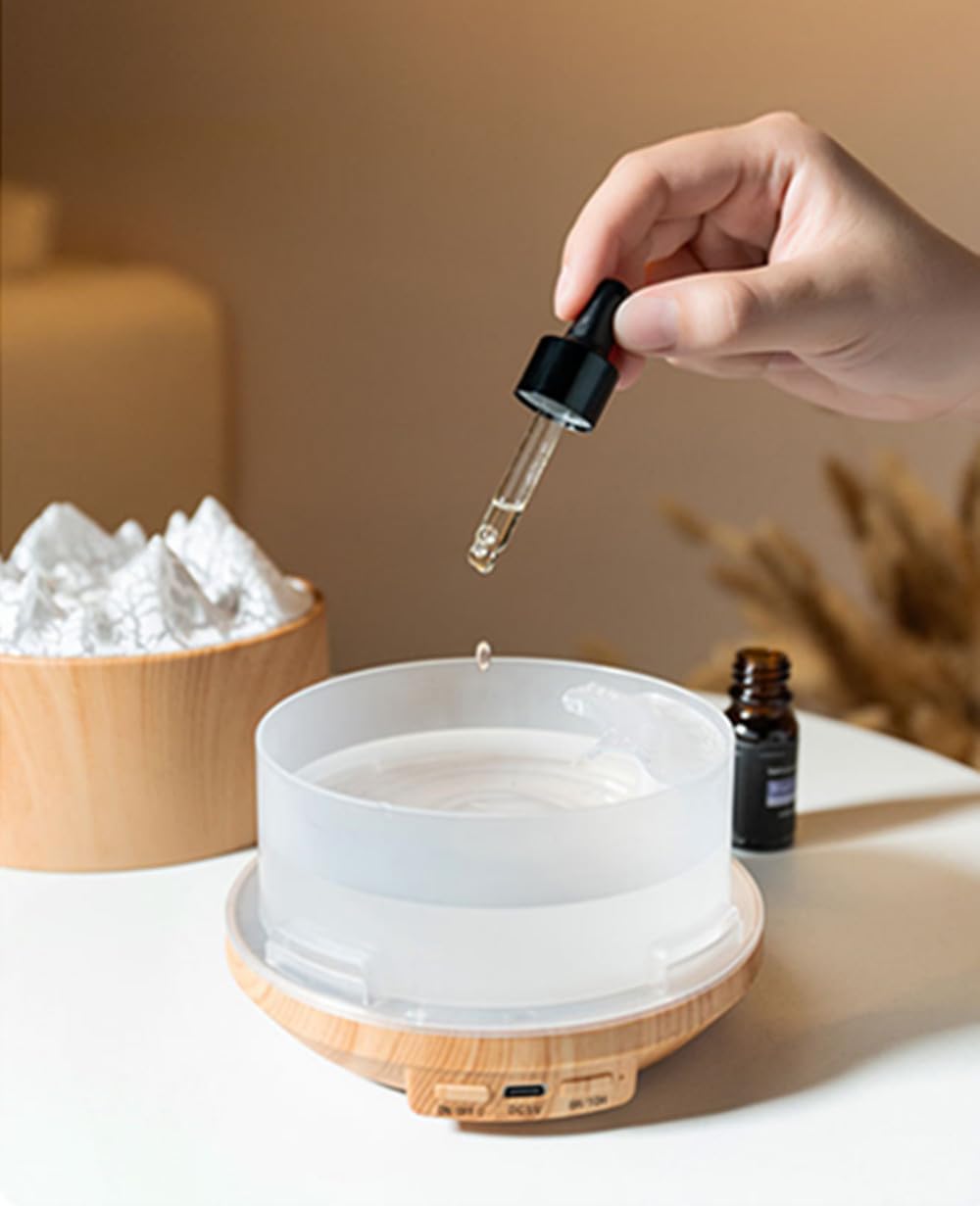 FmuxPt Volcano Flame Diffuser compatible with essential oils for personalized aroma