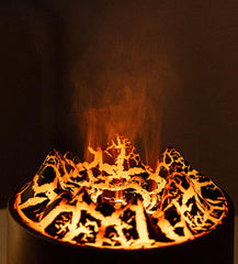 FmuxPt Volcano Flame Diffuser USB-powered portable design for home or office