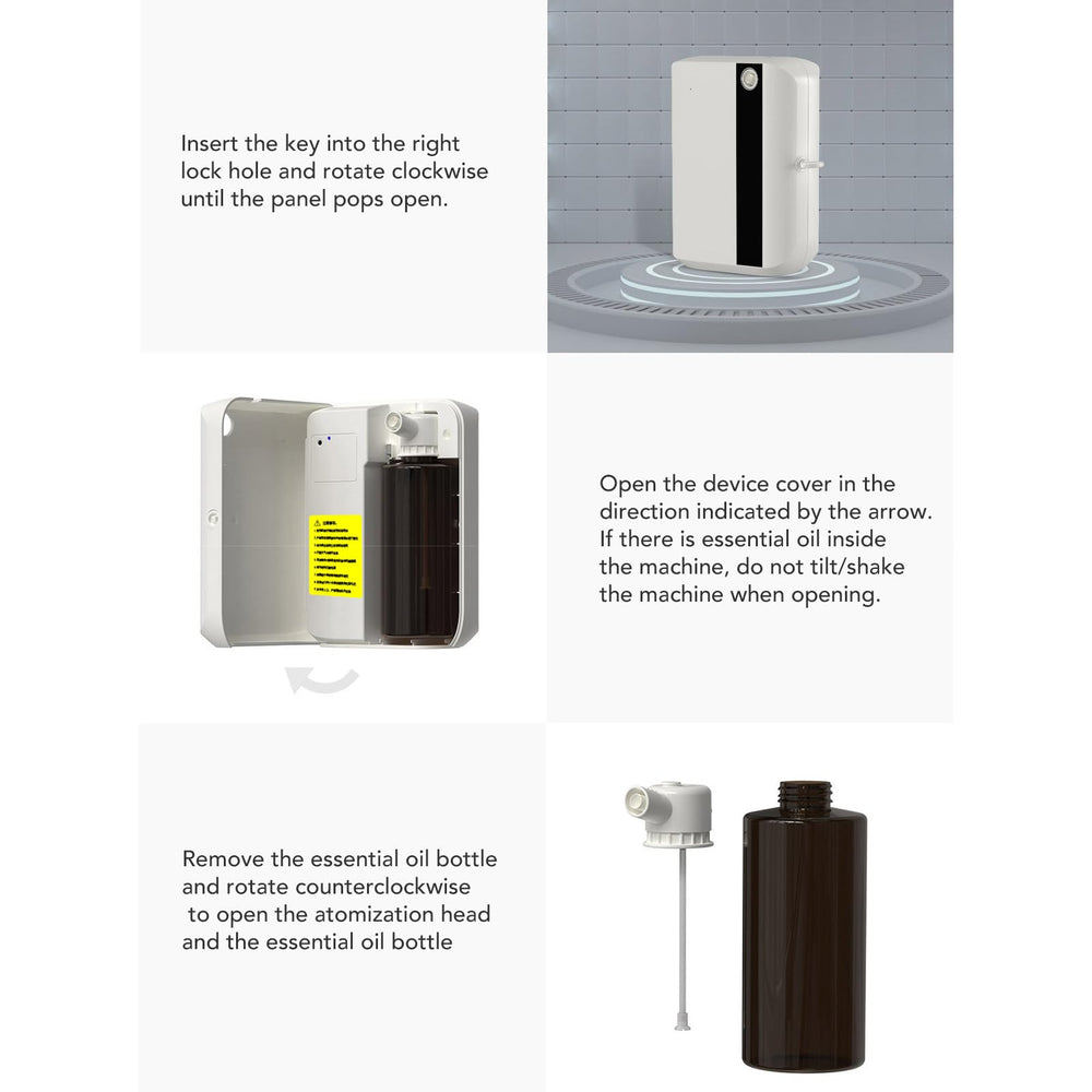 Fockety Scent Air Machine mist diffusion shows even coverage across large spaces.