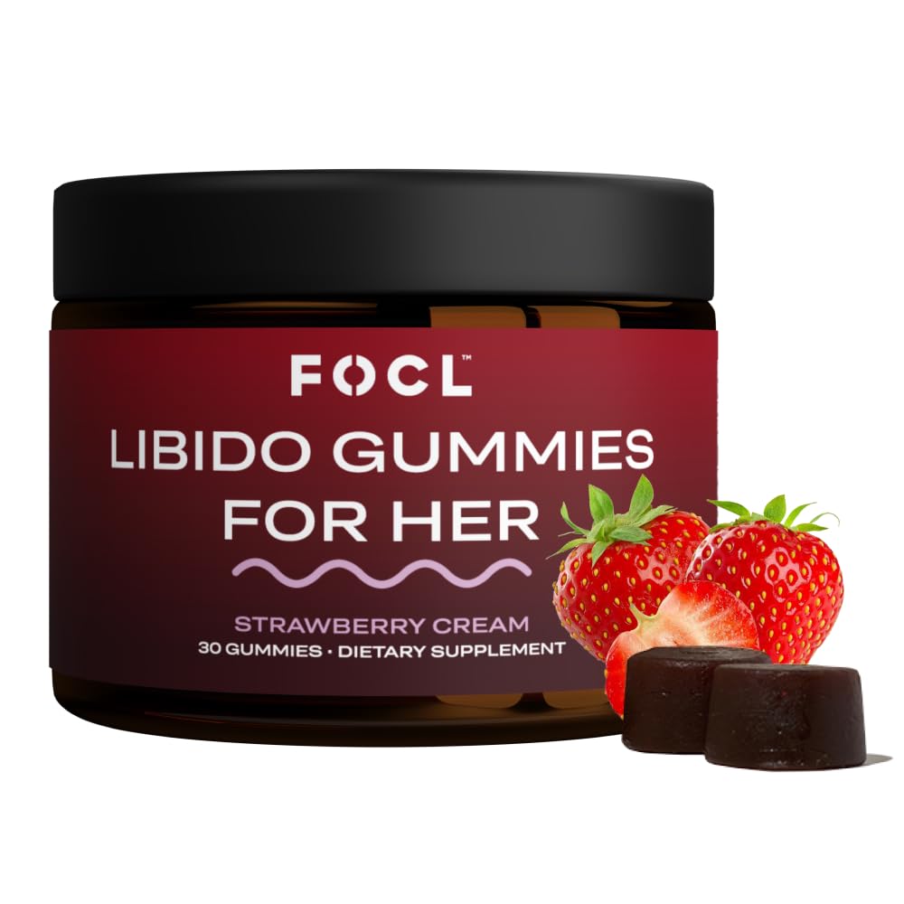 FOCL female libido bottle front showing premium wellness packaging for daily vitality.