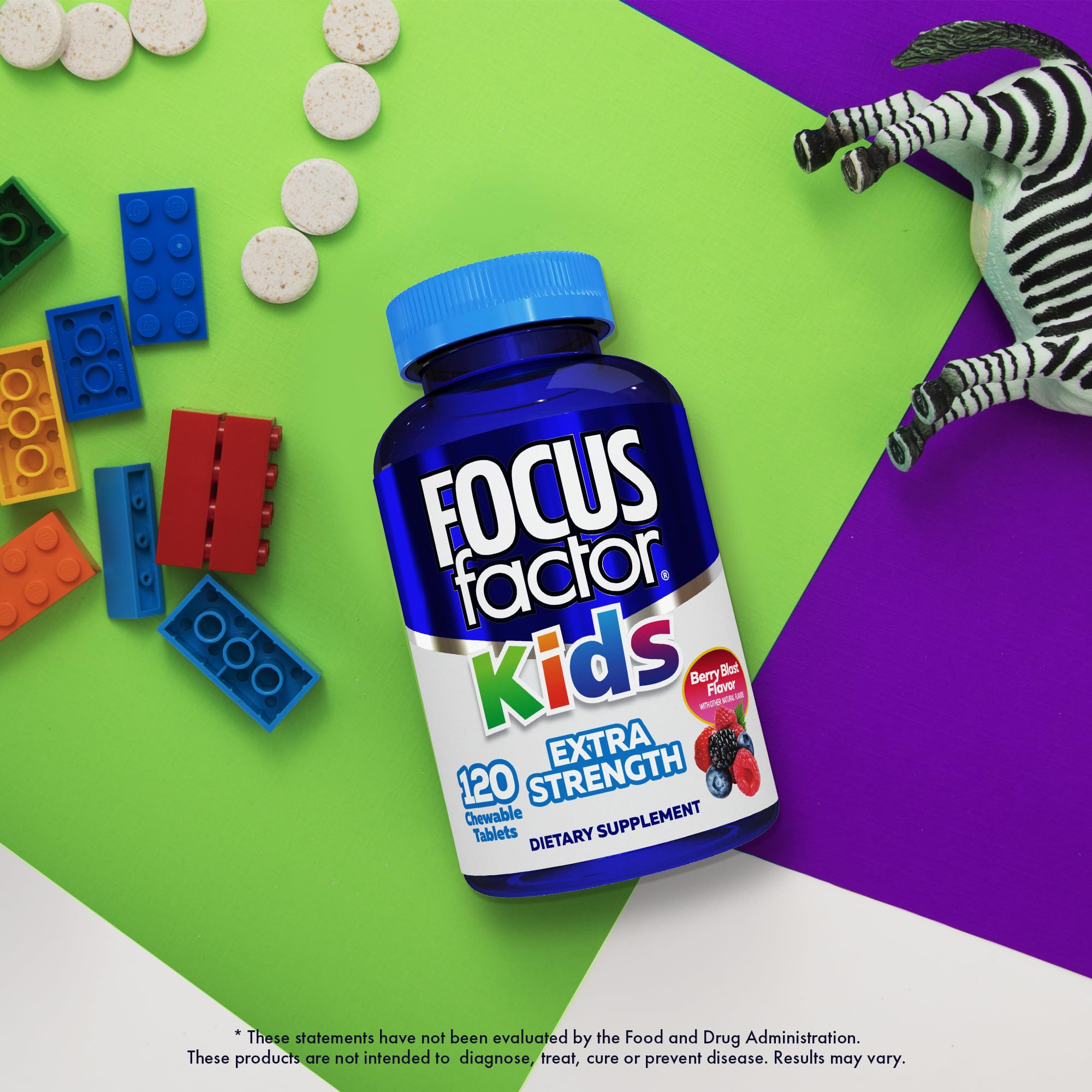 Focus Factor Kids chewables served as part of breakfast routine