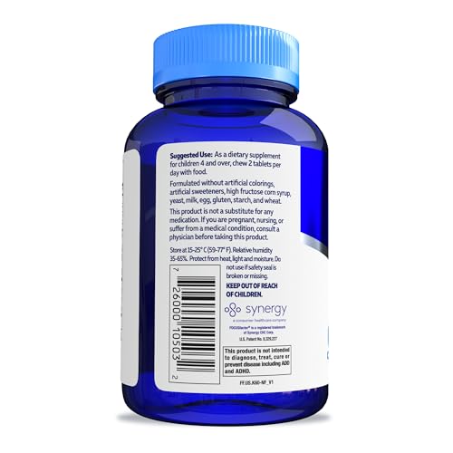 Focus Factor Kids nutrition label view shows essential vitamins and nutrients.