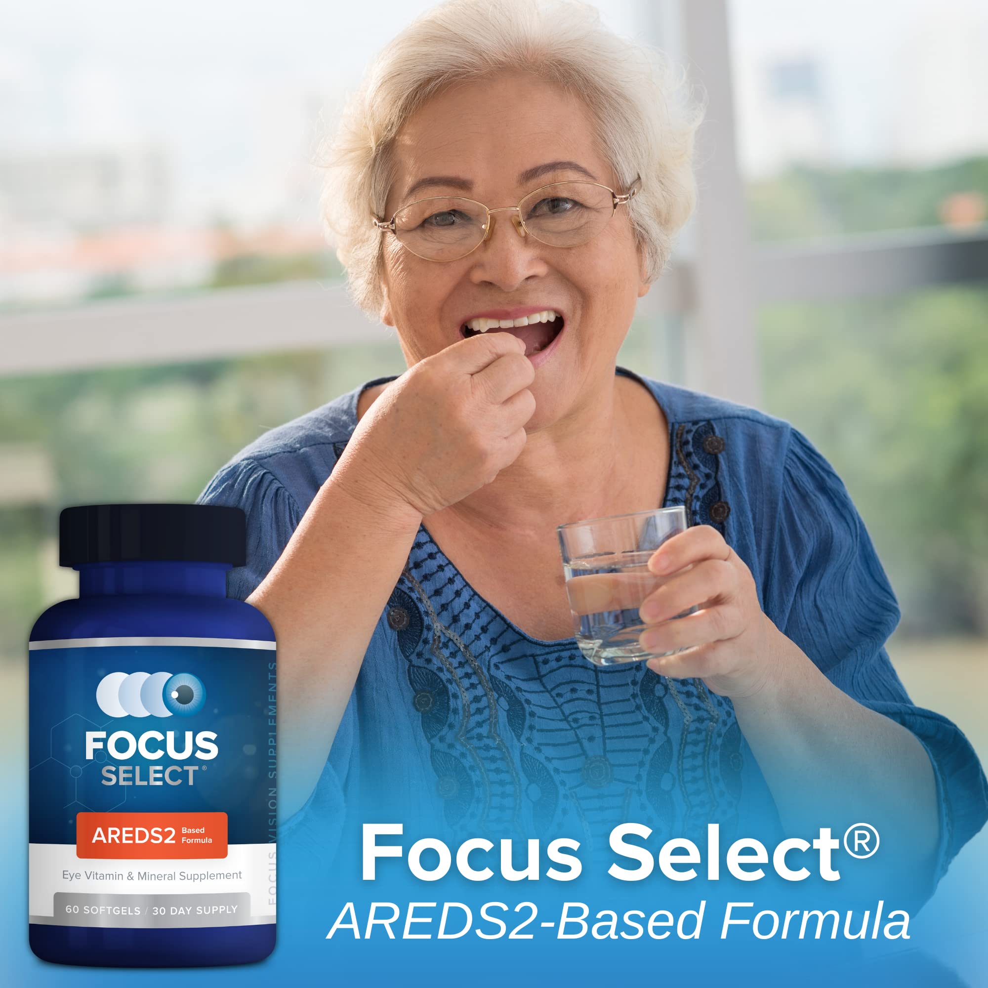 Eye-care professionals trust Focus Select AREDS2 for macular wellness.