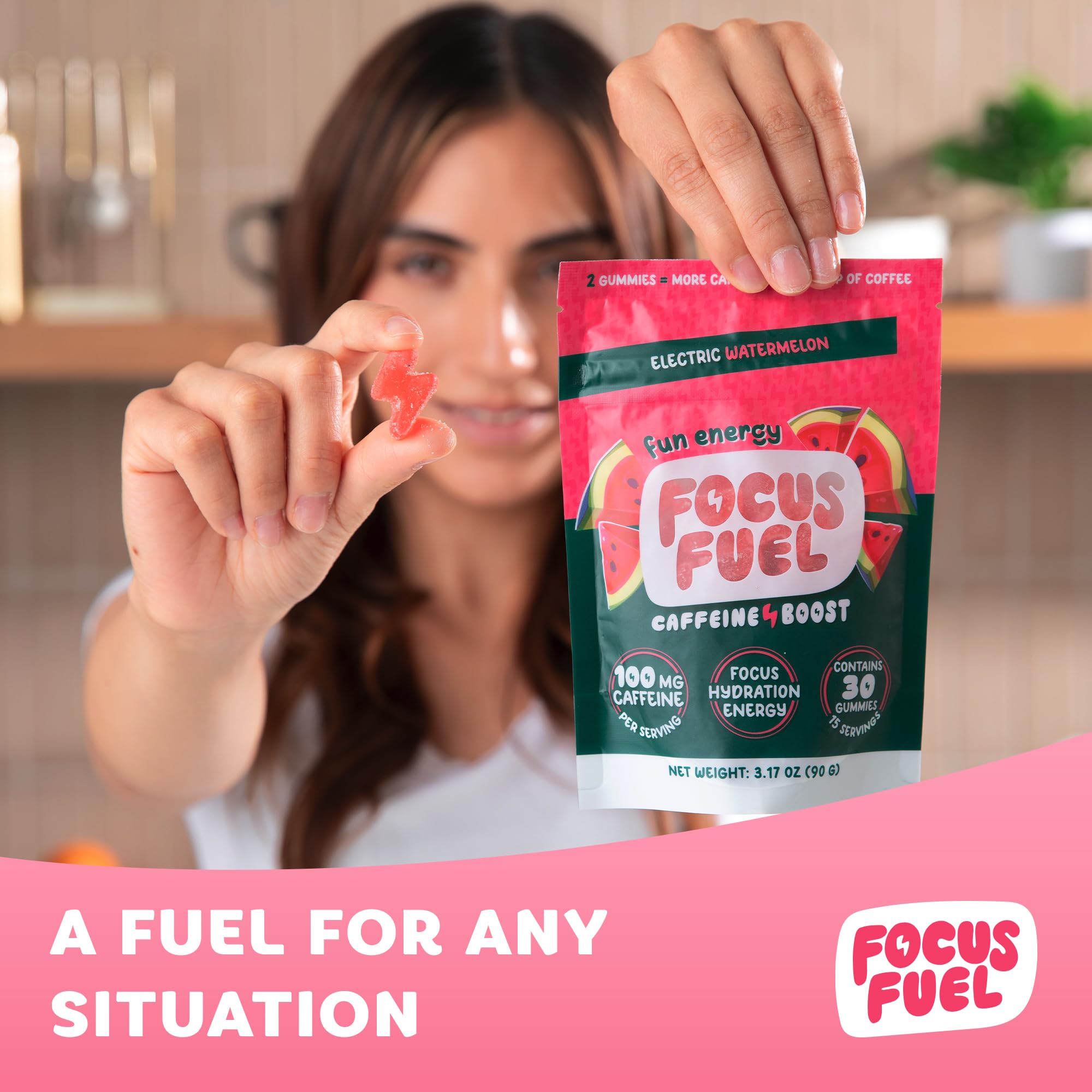 FocusFuel Energy Chews gym bag shot for post-workout mental boost.