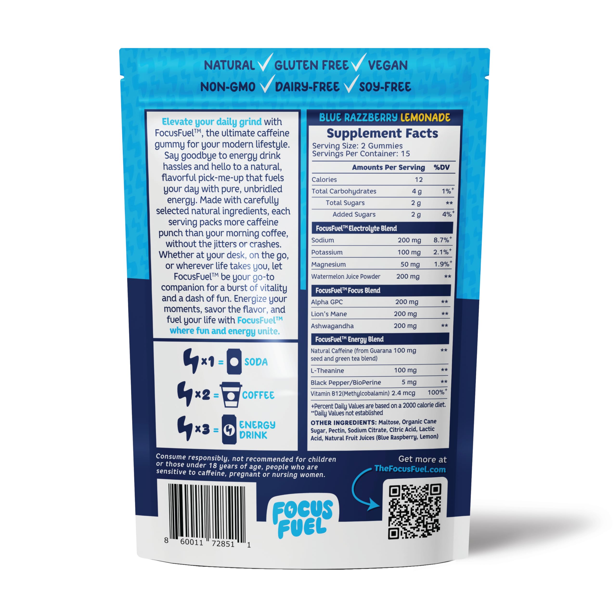 On-the-go FocusFuel pack for travel-friendly energy