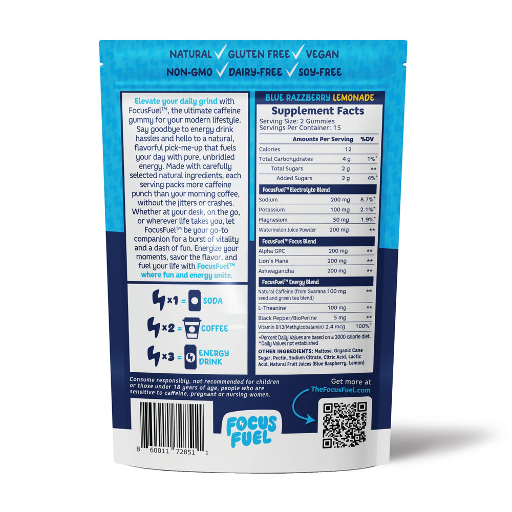 On-the-go FocusFuel pack for travel-friendly energy