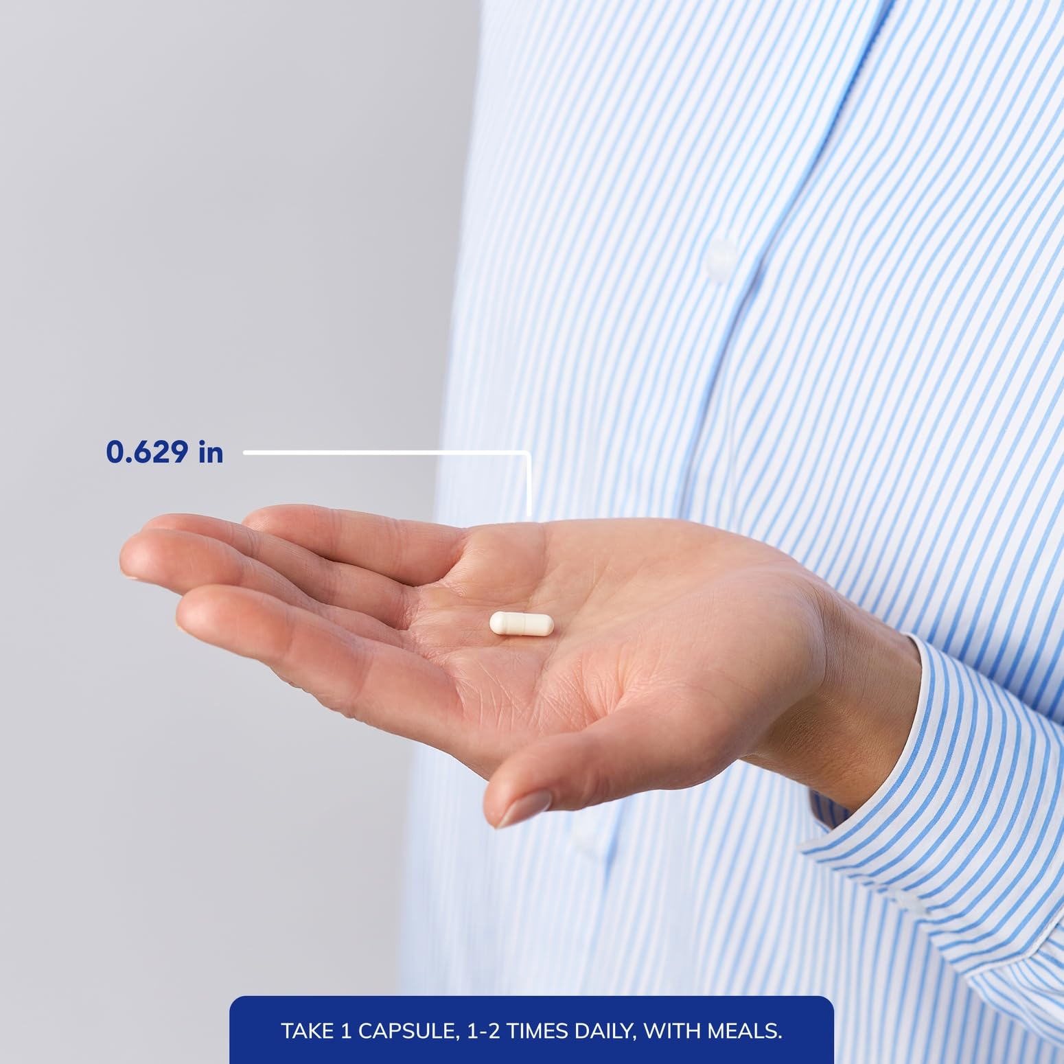Folate 400 Metafolin L-5-MTHF capsules closeup for high bioavailability.