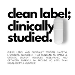 NAC label detail showing 99% purity and quality marks.