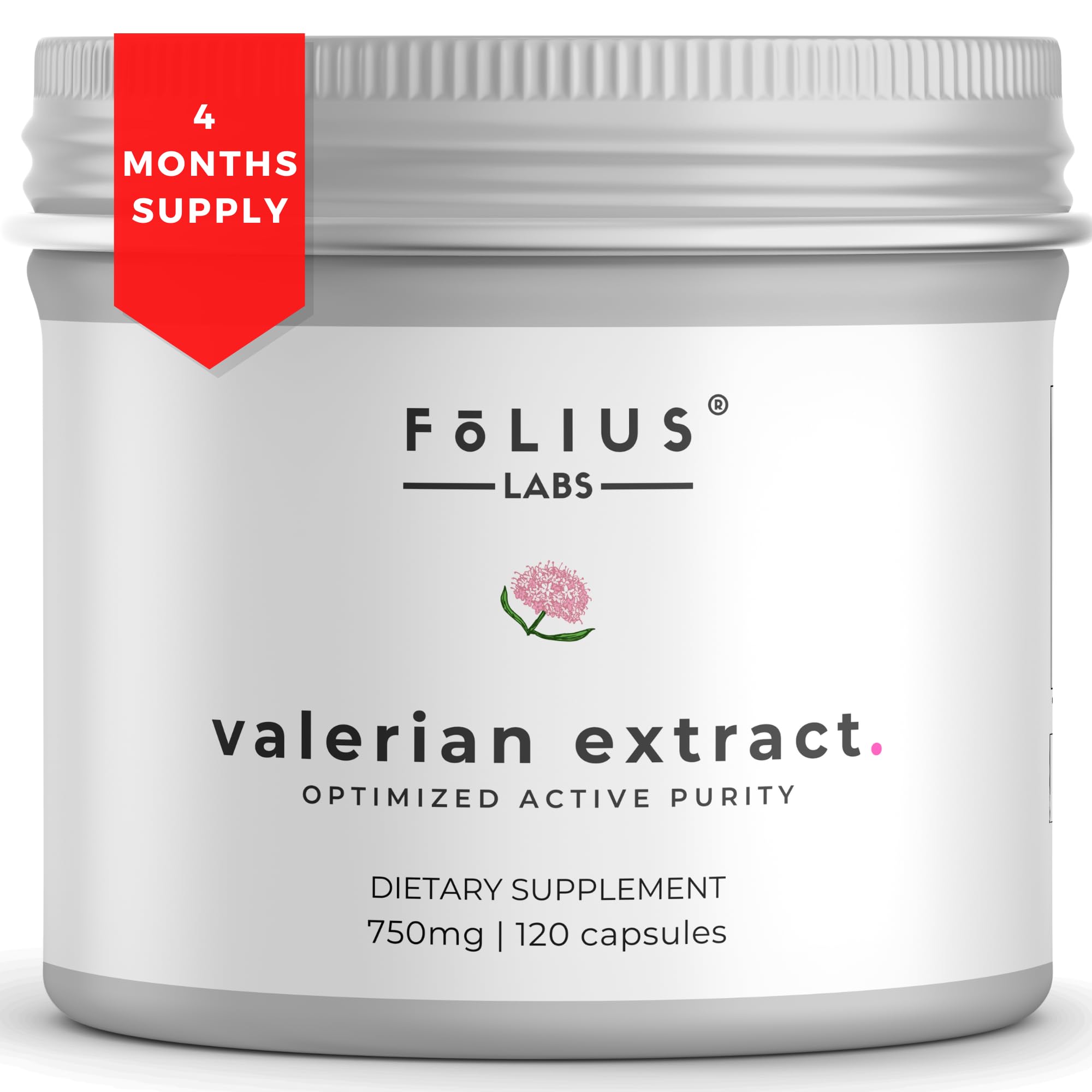 FOLIUS LABS Valerian 4:1 bottle on shelf signals trusted calming support.