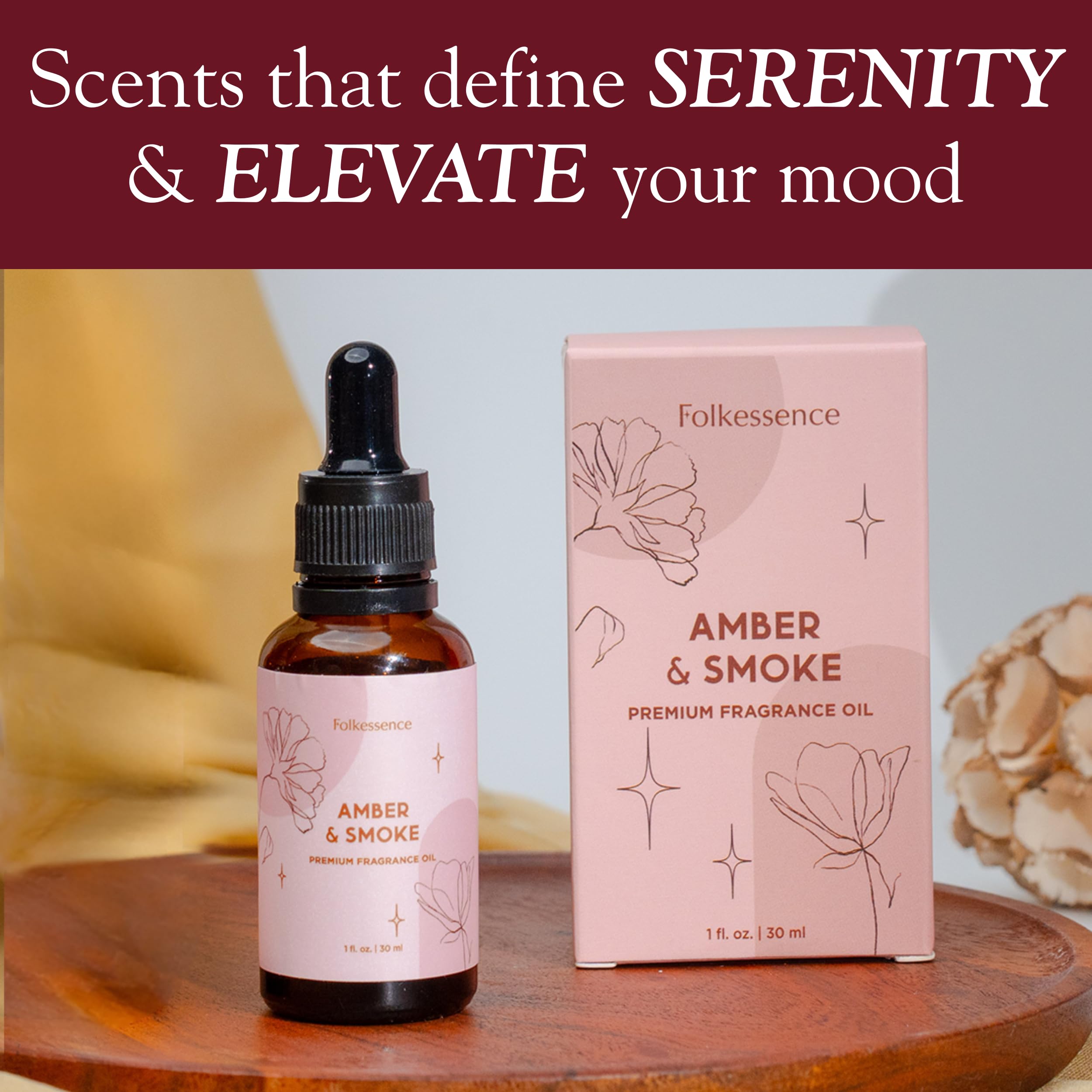 Folkulture Amber & Smoke bedroom scene suggests relaxing rituals after a long day.