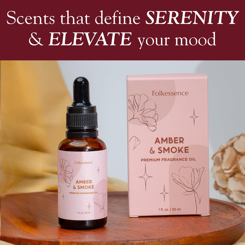 Folkulture Amber & Smoke bedroom scene suggests relaxing rituals after a long day.