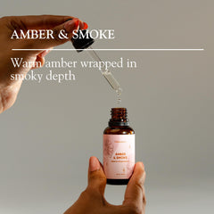 Folkulture Amber & Smoke dropper ensures precise, easy use in your diffuser routine.