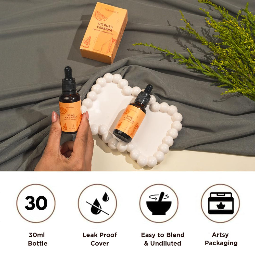 Folkulture Citrus & Verbena diffuser ready for diffusion in any room.
