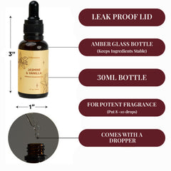 Folkulture Jasmine & Vanilla aroma lamp releasing warm fragrance