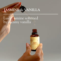 Folkulture Jasmine & Vanilla dropper bottle for precise scent control