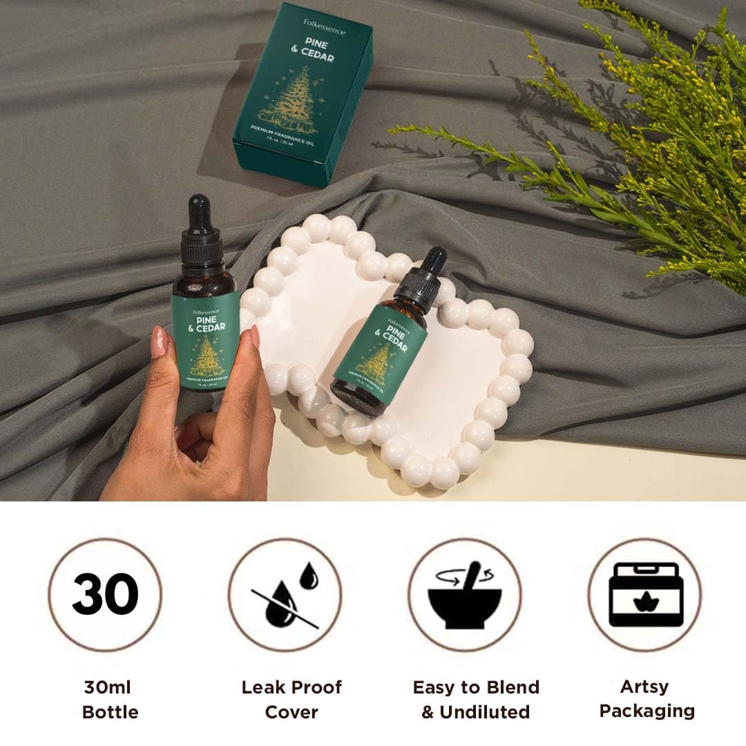 Folkulture Pine & Cedar candle making ideas with natural fragrance.