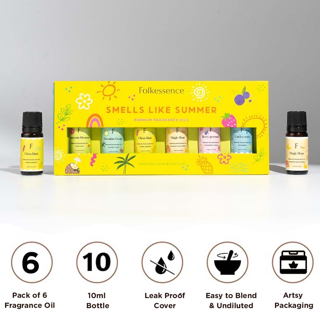 Folkulture Smells Like Summer strawberry oil for mood-boosting aroma.