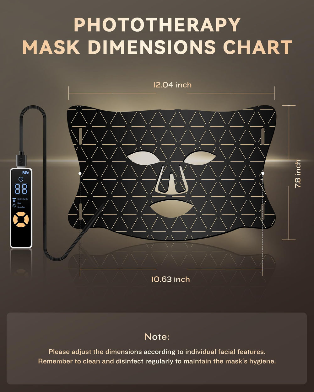 FOLOKE Mask neck coverage adds extended reach to shoulders