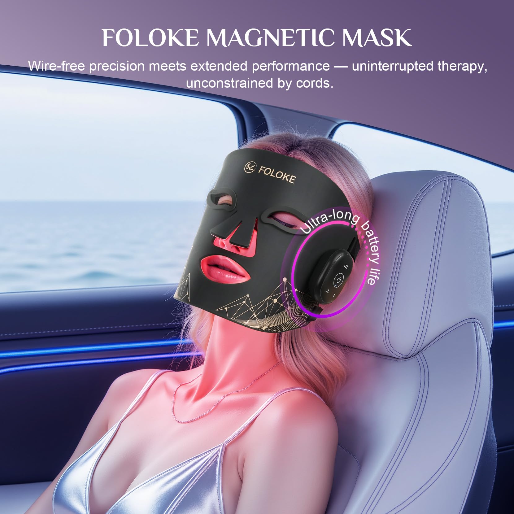 FOLOKE compact design enables portable home sessions.