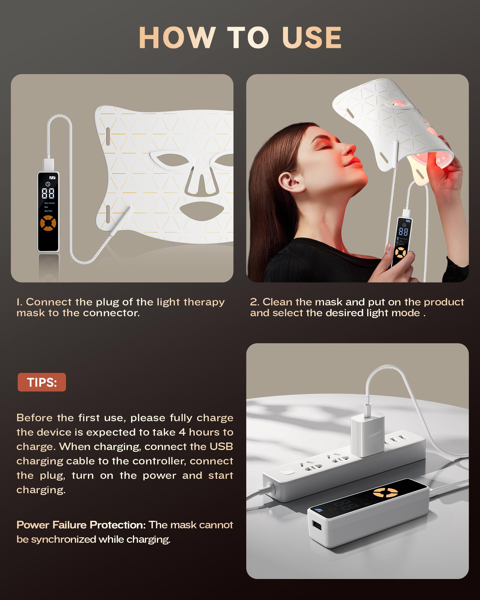 FOLOKE remote control enables easy light mode adjustments during treatment.
