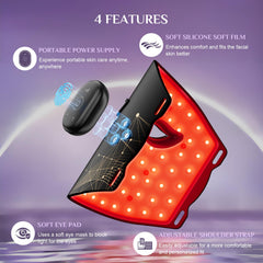 FOLOKE LED mask silicone skin-contact surface ensures comfortable wear.