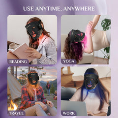FOLOKE mask with velcro strap provides secure, adjustable fit.