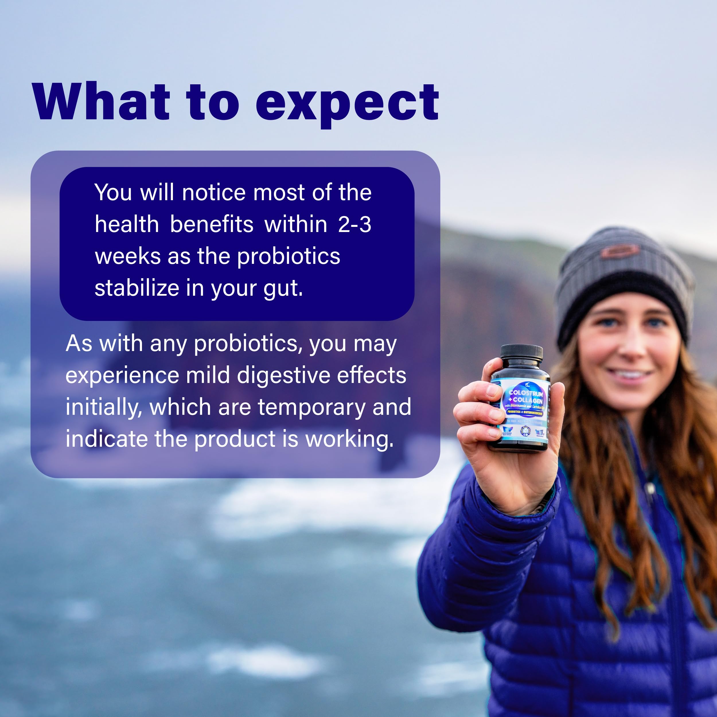 FOLONA three-capsule daily dosage guidance on label.