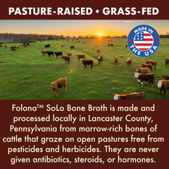 FOLONA Solo bone broth powder scoop included for easy portion control