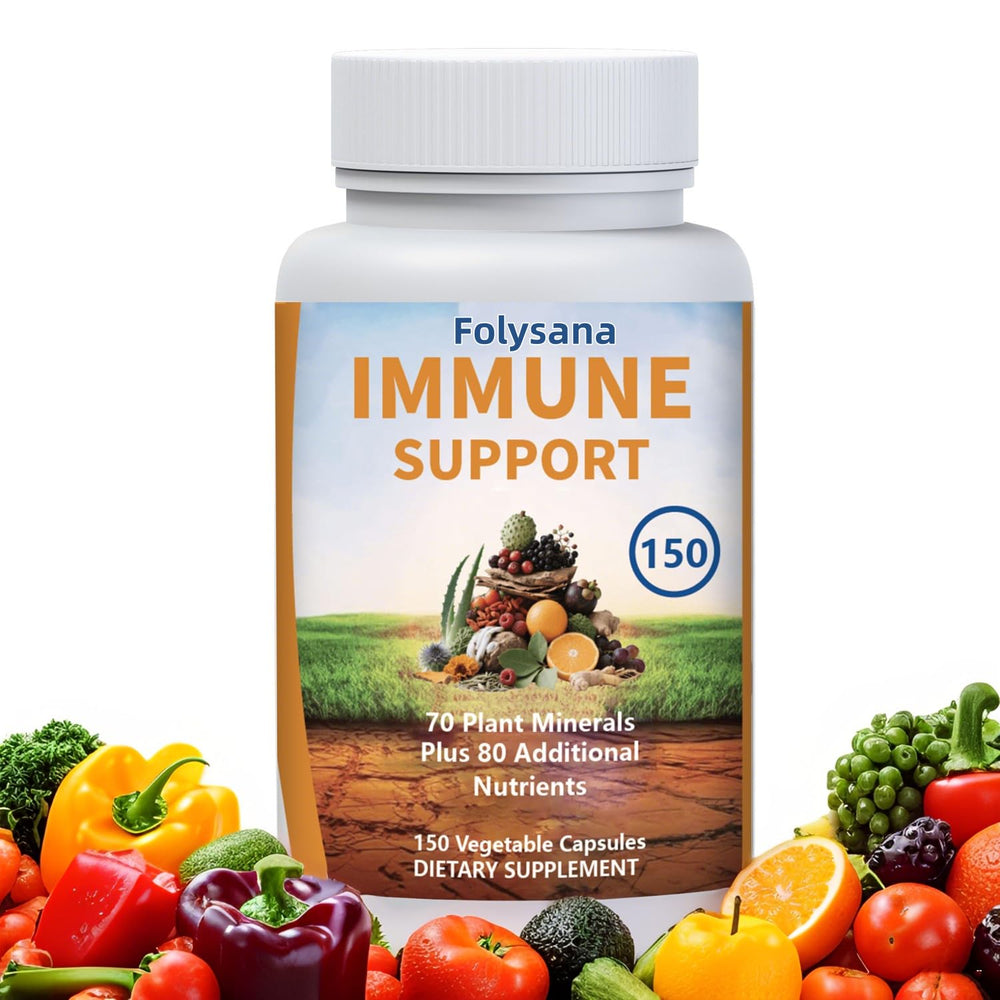 Folysana Immune Support bottle front view highlighting brand and daily vitality potential